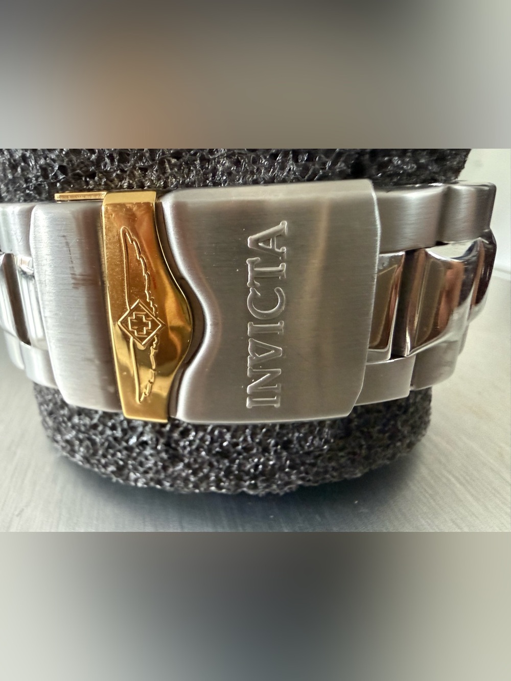 Invicta Black and Gold Two-Tone Chronograph Watch 51mm - Picture 6 of 6